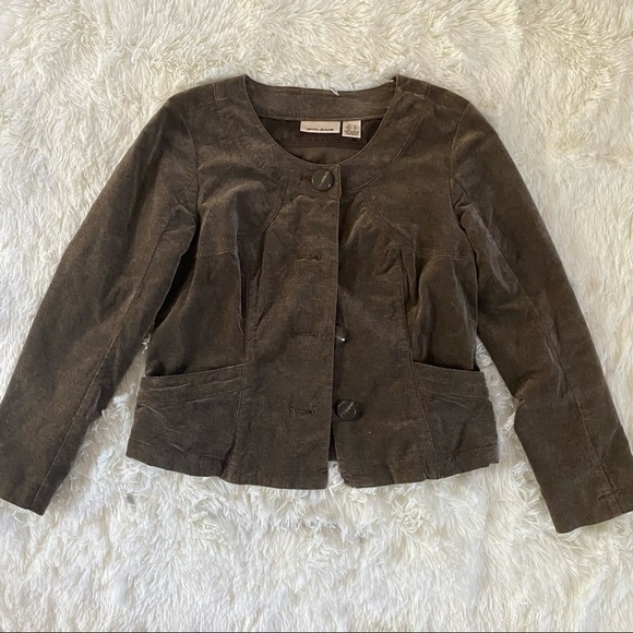 #27 DKNY Jacket with Pockets | Brown | Small - Picture 1 of 7